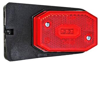 Ліхтар габаритний червоний зі світловідбивачем кронштейном та дротом Fristom FT-001 CI LED фото №1