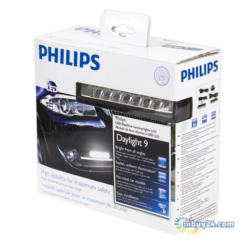 Денні ходові вогні Philips 12831WLEDX1 LED 6000К 9 діодів фото №1
