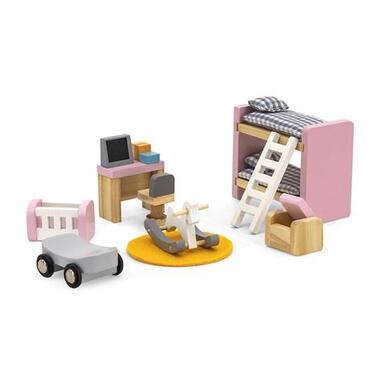 Деревянная мебель для кукол Viga Toys PolarB Детская комната (44036) фото №1