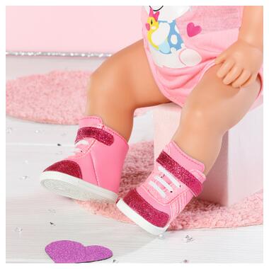 Аксесуар до ляльки Zapf Взуття для ляльки Baby Born - Рожеві кеди (833889) фото №5