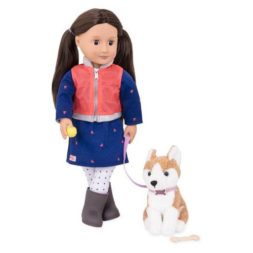 Кукла Our Generation 46 см Лесли с собакой (BD31201Z)