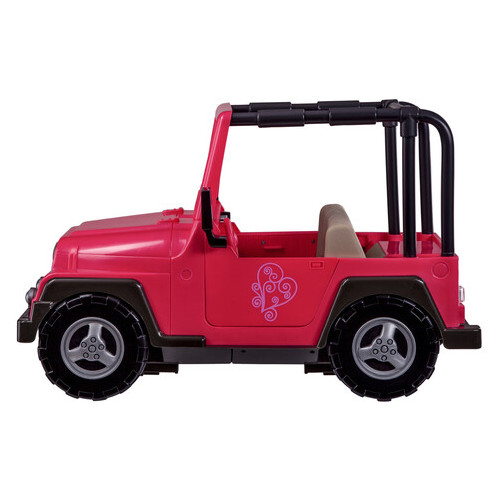 Транспорт для ляльок Our Generation Рожевий джип із чорною рамкою BD37277Z (JN63BD37277Z) фото №2