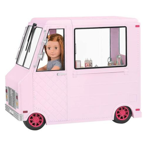 Транспорт для кукол Our Generation Фургон с мороженым розовый BD37363Z (JN63BD37363Z) фото №2