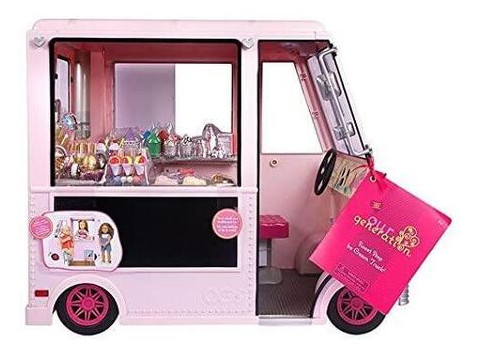 Транспорт для кукол Our Generation Фургон с мороженым розовый BD37363Z (JN63BD37363Z) фото №1