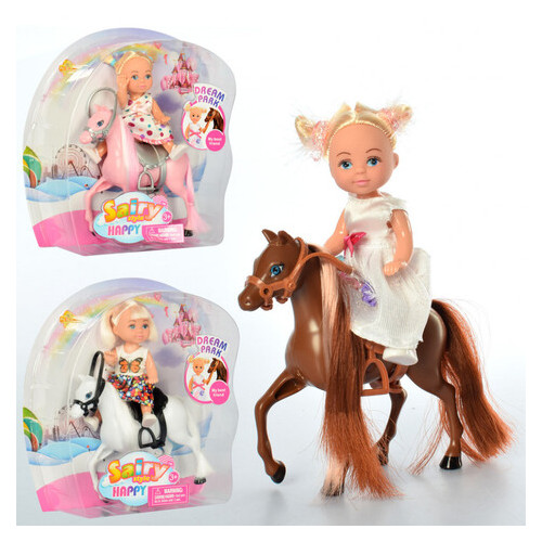 Кукла Bambi типа Барби малышка на пони Defa коричневый (8410) фото №1