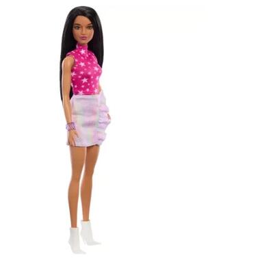 Лялька Barbie Fashionistas в рожевому топі з зірковим принтом (HRH13) фото №1