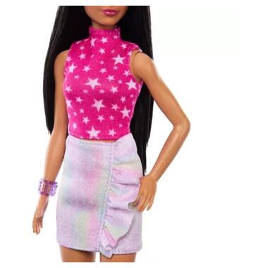Лялька Barbie Fashionistas в рожевому топі з зірковим принтом (HRH13) фото №4