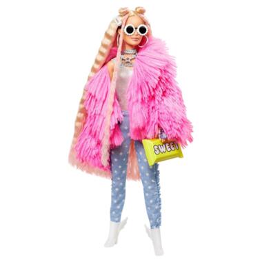 Лялька Barbie Екстра в рожевій пухнастій шубці (GRN28) фото №3