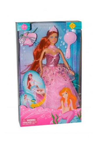 Лялька Defa Принцеса русалка в рожевому (8188) фото №1