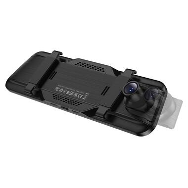Видеорегистратор HOCO DV16 9.66-inch streaming media driving recorder(dual-channel with rear camera) Black (6942007664219) фото №6