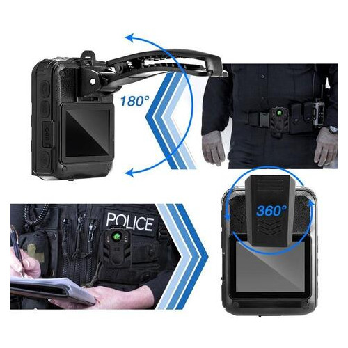 Відеореєстратор поліцейський нагрудний Boblov WN9 FullHD 1080P 170 градусів 8 годин запису фото №4