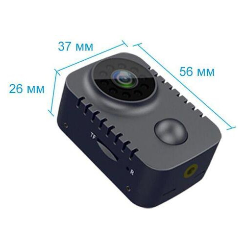 Міні камера з датчиком руху нічним баченням та записом на картку пам'яті Nectronix MD29 FullHD 1080P фото №4