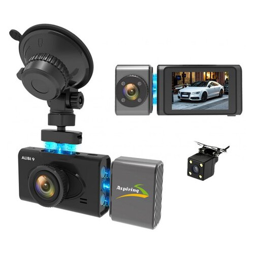 Відеореєстратор Aspiring Alibi 9 GPS 3 Cameras SpeedСam (CD1MP20GAL9) фото №47