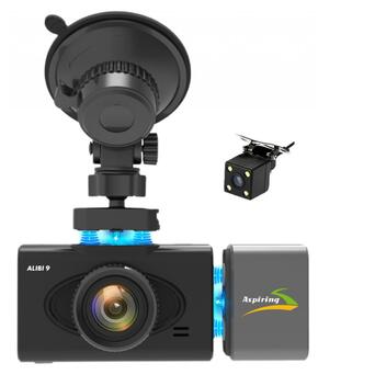Відеореєстратор Aspiring Alibi 9 GPS 3 Cameras SpeedСam (CD1MP20GAL9) фото №1