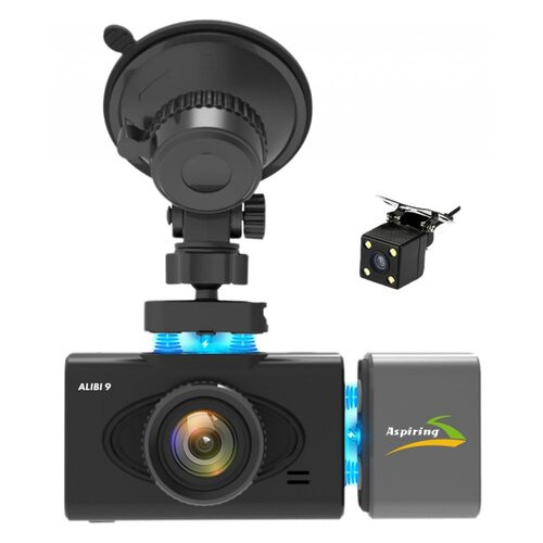 Відеореєстратор Aspiring Alibi 9 GPS 3 Cameras SpeedСam (CD1MP20GAL9) фото №11