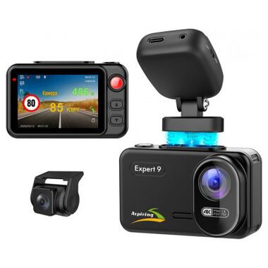 Відеореєстратор Aspiring Expert 9 Speedcam, WI-FI, GPS, 2K, 2 cameras фото №2