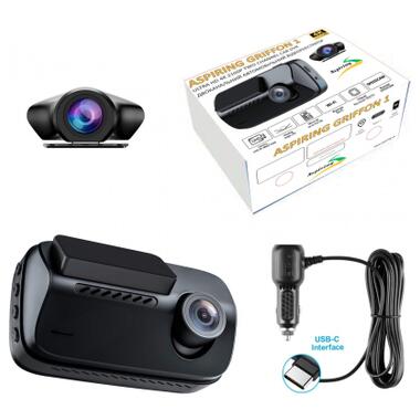 Відеореєстратор Aspiring Griffon 1 Dual 4K Speedcam Wi-Fi GPS фото №10