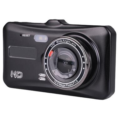 Відеореєстратор автомобільний акумуляторний нічного бачення 2 камери ІЧ датчик microSD Gcенсор А10 (A10B) фото №1