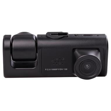 Відеореєстратор автомобільний USB нічний режим 3 камери мікрофон екран microSD G сенсор APPIX С1 (AC1B) фото №6