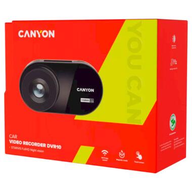 Відеореєстратор Canyon DVR10 FullHD 1080p Wi-Fi Black (CND-DVR10) фото №11