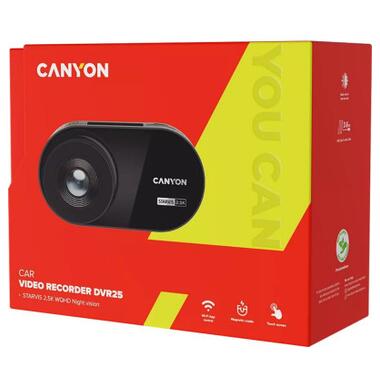 Відеореєстратор Canyon DVR25 WQHD 2.5K 1440p Wi-Fi Black (CND-DVR25) фото №11
