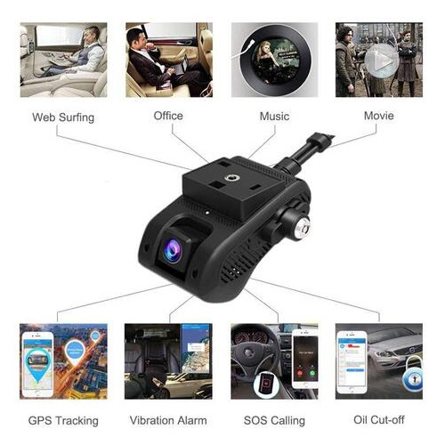 Автомобільний відеореєстратор із 4G WIFI GPS Jimi JC400P Aivision Cam з online передачею відео через інтернет (удосконалена версія) фото №2
