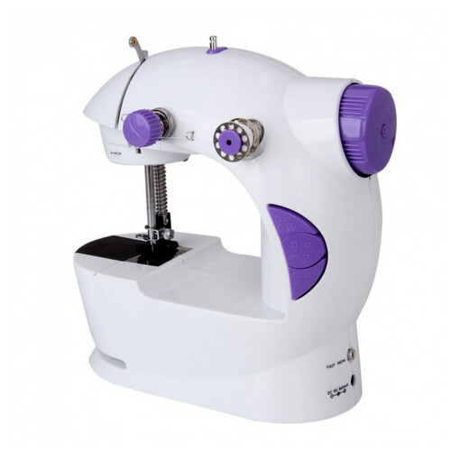 Швейна машинка міні UTM Sewing machine 201 220V та педаллю Білий фото №1