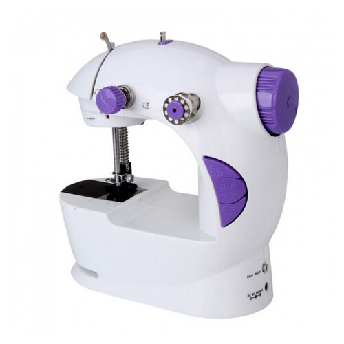 Швейна машинка міні UTM Sewing machine 201 220V та педаллю Білий фото №2