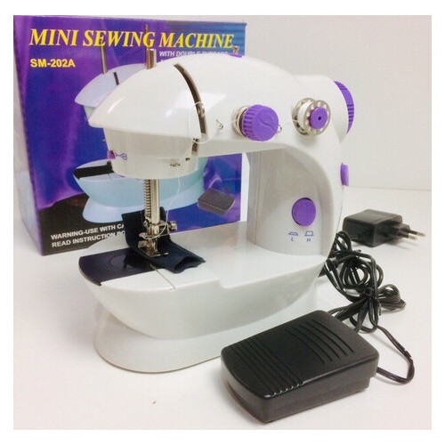 Машинка швейна MINI SEWING MACHINE SM-202A Біла фото №6
