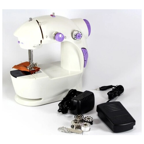 Міні швейна машинка Sewing Machine FHSM - 201 4 в 1 з підсвічуванням та адаптером фото №7