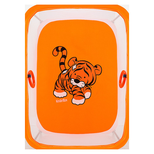 Манеж Qvatro Солнышко-02 мелкая сетка  оранжевый (tiger) фото №2