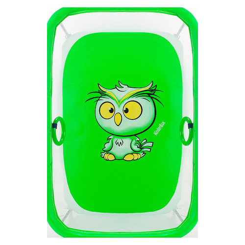 Манеж Qvatro Солнышко-02 мелкая сетка  зеленый (owl) фото №2
