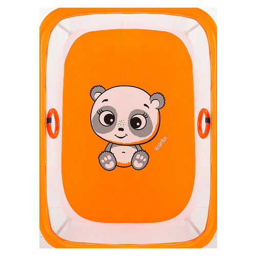 Манеж Qvatro Солнышко-02 мелкая сетка  оранжевый (panda) фото №2