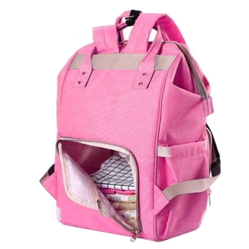 Сумка-рюкзак для мам багатофункціональна Mummy Bag Pink фото №4