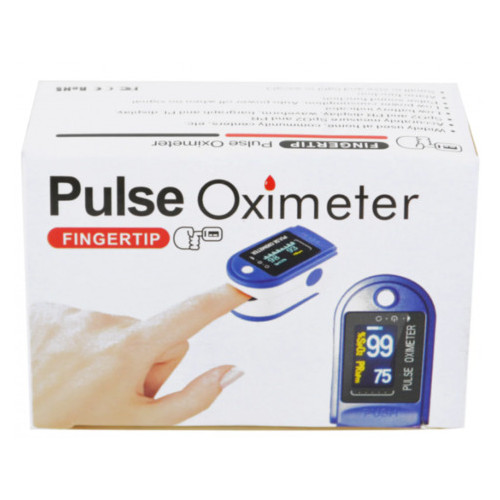 Пульсометр оксиметр на палец Pulse Oximeter SP2 Синий фото №6
