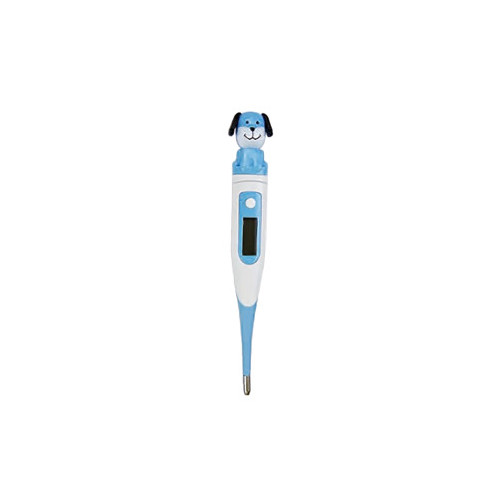 Термометр медицинский электронный детский с гибким измерительным наконечником Lindo DT-111G синий фото №1