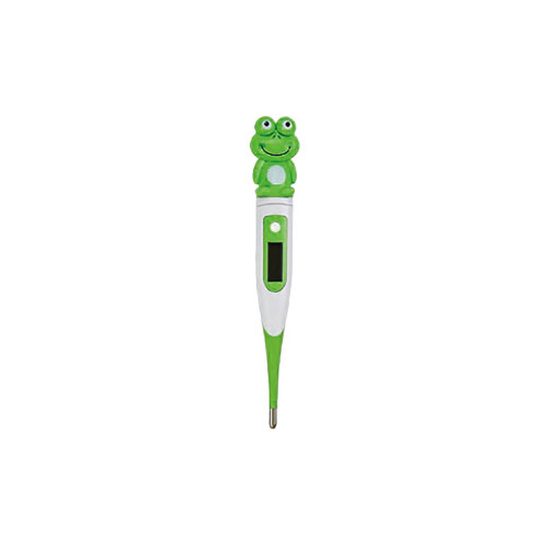 Термометр медичний електронний дитячий із гнучким вимірювальним наконечником Lindo DT-111G зелений фото №1