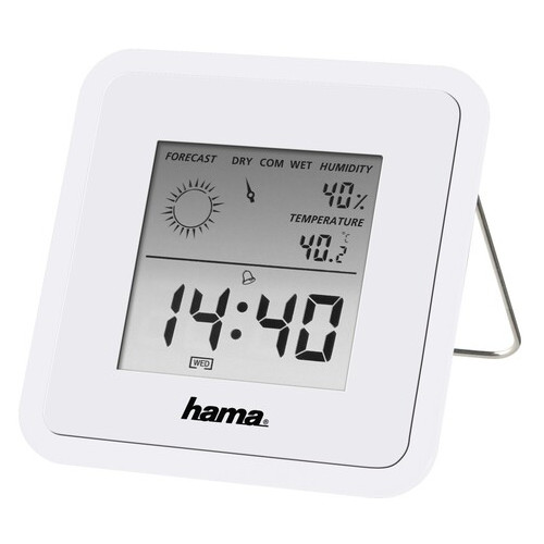 Термометр/гігрометр Hama TH-50 White (00186371) фото №1