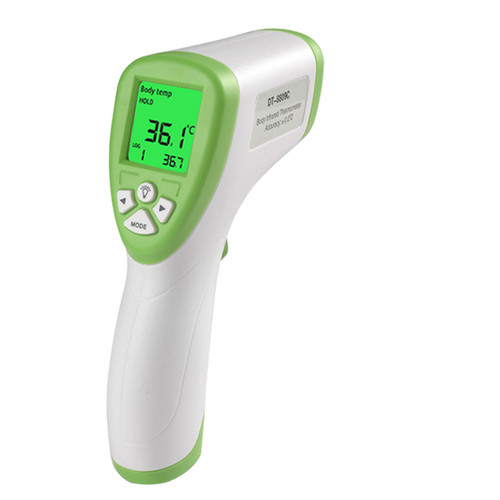 Бесконтактный инфракрасный термометр Non-contact DT 8809c Original для тела Зеленый (WB571758) фото №3