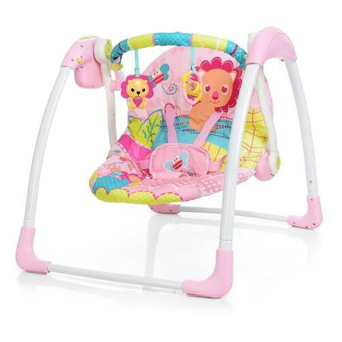 Кресло-качели Bambi 6519 Розовый с рисунком фото №1