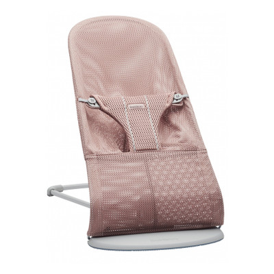 Кресло-качалка BabyBjorn Balance Soft Dusty pink с сеткой розовый (006108А) фото №1