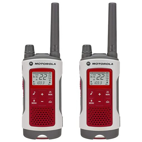 Рація Motorola T482 Emergency Preparedness White W/Red Rechargeable (набір 2 шт.) фото №1