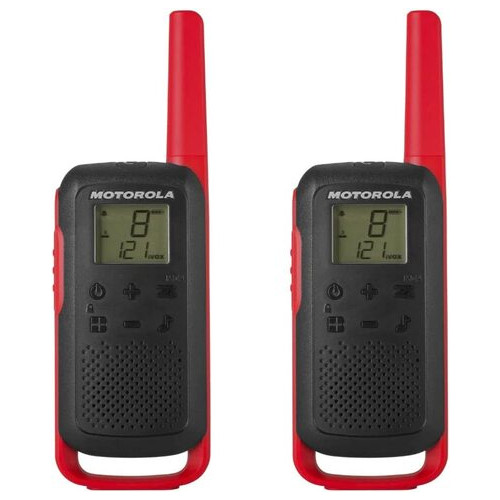Рація Motorola T210 Two-Way Radio Black W/Red (набір 2 шт.) фото №1