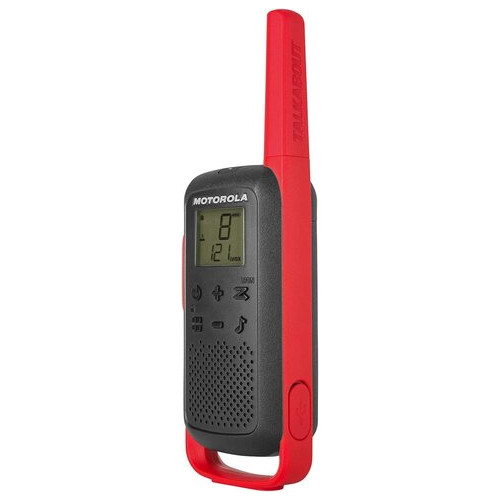 Рація Motorola T210 Two-Way Radio Black W/Red (набір 2 шт.) фото №3