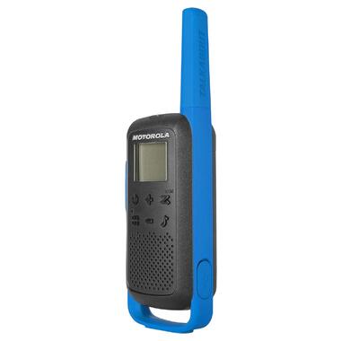 Комплект 2 рації Motorola T270 Talkabout Blue Black фото №8