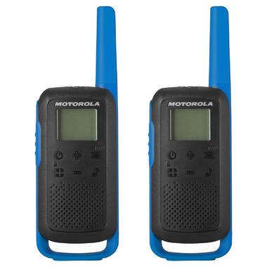 Комплект 2 рації Motorola T270 Talkabout Blue Black фото №1