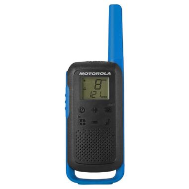 Комплект 2 рації Motorola T270 Talkabout Blue Black фото №2