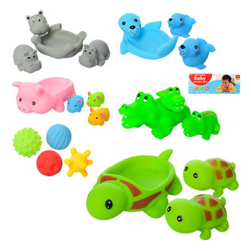 Іграшки для купання B100-2-4-5-6-7-B101 4 шт фото №1