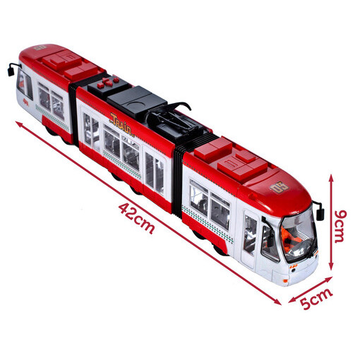 Іграшка модель Трамвай K1114 48.5*7.5*13.5 (Червоний) фото №1