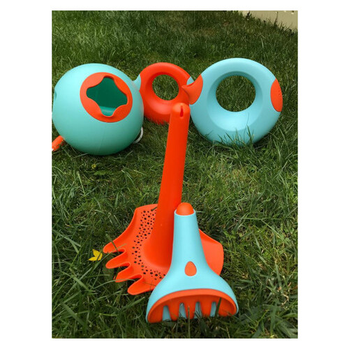 Іграшка для купання/Іграшка для піску Quut Лійка Cana 1 л Блакитна помаранчева (170570) фото №9